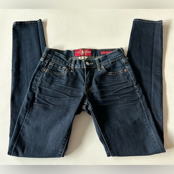 Lucky Brand Charlie Skinny Ankle Jeans Low Rise Size 00/24 - Picture 3 of 13
